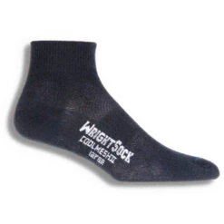 WRIGHTSOCK Coolmesh II Quarter Anti-Blister Socks 18 WRIGHTSOCK Coolmesh II Quarter Anti-Blister Socks -The Trail Runner Shop 805 CoolMeshII black qtr 400