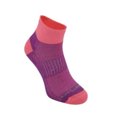 WRIGHTSOCK Coolmesh II Quarter Anti-Blister Socks 15 WRIGHTSOCK Coolmesh II Quarter Anti-Blister Socks -The Trail Runner Shop 805 Plum Pink 2401 8e001d61 7e9e 414c ae1e 959e205272c2