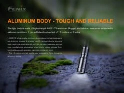 FENIX E02R Rechargeable Everyday Flashlight - 200 Lumens -The Trail Runner Shop E02R Flashlight aluminum