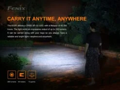 FENIX E02R Rechargeable Everyday Flashlight - 200 Lumens -The Trail Runner Shop E02R flashlight EDC