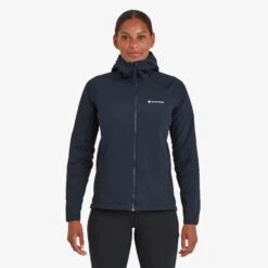 MONTANE Fireball Lite Insulated Hooded Jacket - Women's -The Trail Runner Shop FFILHECL FEM FIREBALL LITE HOODIE ECLIPSE BLUE 1