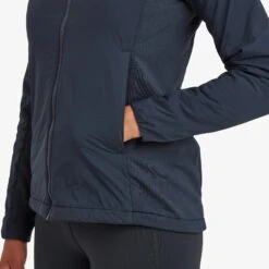 MONTANE Fireball Lite Insulated Hooded Jacket - Women's -The Trail Runner Shop FFILHECL FEM FIREBALL LITE HOODIE ECLIPSE BLUE 5