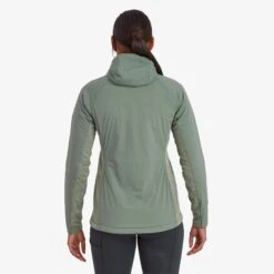 MONTANE Fireball Lite Insulated Hooded Jacket - Women's -The Trail Runner Shop FFILHEUC FEM FIREBALL LITE HOODIE EUCALYPTUS 3