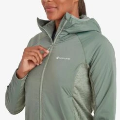 MONTANE Fireball Lite Insulated Hooded Jacket - Women's -The Trail Runner Shop FFILHEUC FEM FIREBALL LITE HOODIE EUCALYPTUS 4