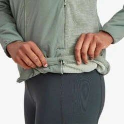 MONTANE Fireball Lite Insulated Hooded Jacket - Women's -The Trail Runner Shop FFILHEUC FEM FIREBALL LITE HOODIE EUCALYPTUS 8