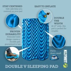 KLYMIT Double V Sleeping Pad -The Trail Runner Shop Klymit Amazon DoubleV CarouselImages v1 02