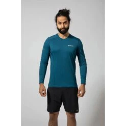 MONTANE Sabre Long Sleeve T-Shirt - Men's -The Trail Runner Shop MSBLSNAR MENS SABRE LONG SLEEVE T SHIRT 2