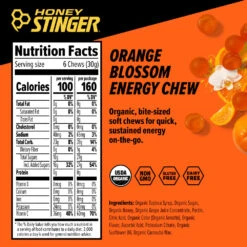 HONEY STINGER Energy Chews - Orange Blossom (4pk) -The Trail Runner Shop PDP EnergyChew OrangeBlossom NFP 1024x1024 d85f2845 48dd 41ab 86fa a902993360cb