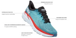 HOKA Clifton 8 - Road Shoe - Men's -The Trail Runner Shop S21 product map CLIFTON 8 desktop
