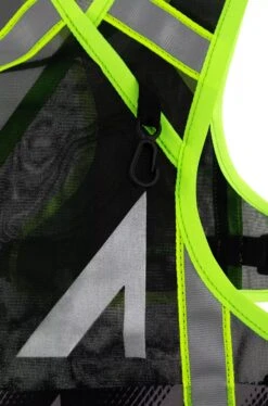 ULTRASPIRE Neon Reflective Vest -The Trail Runner Shop UA125 NEON REFLECTIVE VEST BLACK LIME 1482132 PRINT