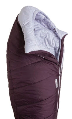 BIG AGNES Women's Sidewinder Camp 35˚F/1˚C Sleeping Bag -The Trail Runner Shop WsSidewinderCamp hood 004