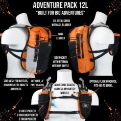 ORANGE MUD Adventure Pack 12L -The Trail Runner Shop adventure pack 12l ideal for ultra running hiking mountain biking packs orange mud llc lifejacket personal 375 1024x1024 764a8161 781a 42ae a78a 58cc5676fd04