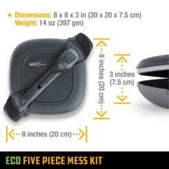 UCO ECO 5-piece Mess Kit -The Trail Runner Shop f mk eco5pc midnight 6