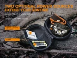 FENIX HL18R Headlamp - 400 Lumens -The Trail Runner Shop fenix HL18R headlamp power source