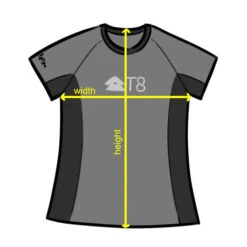 T8 Weekend Tee - Unisex -The Trail Runner Shop iced tee size drawing 480x480 730d2df3 e175 489e 8bd6 534b6ad3b49b