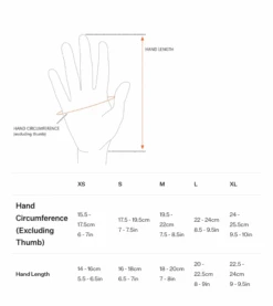 MONTANE VIA Groove Gloves -The Trail Runner Shop montane sizeguide unisex glovesmitts 3122ce8a 70a7 4e44 87b4 9cbe9c1d11d9