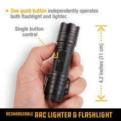 UCO Rechargeable Arc Lighter & Flashlight -The Trail Runner Shop mt torch arc arclighter button 10282021