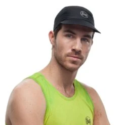 BUFF Reflective Pack Run Cap R - Solid Black -The Trail Runner Shop pack run cap r solid black 1137029991000 7