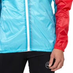 LA SPORTIVA Briza Windbreaker Jacket - Women's -The Trail Runner Shop q09 602402 brizawindbreakerjktw malibubluehibiscus 7