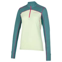 LA SPORTIVA Swift Long Sleeve Shirt - Women's -The Trail Runner Shop q19 727726 swiftlongsleevew celadonalpine 3