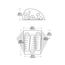 BIG AGNES Crag Lake SL3 Tent -The Trail Runner Shop tent layout graphics crag lake 10 11